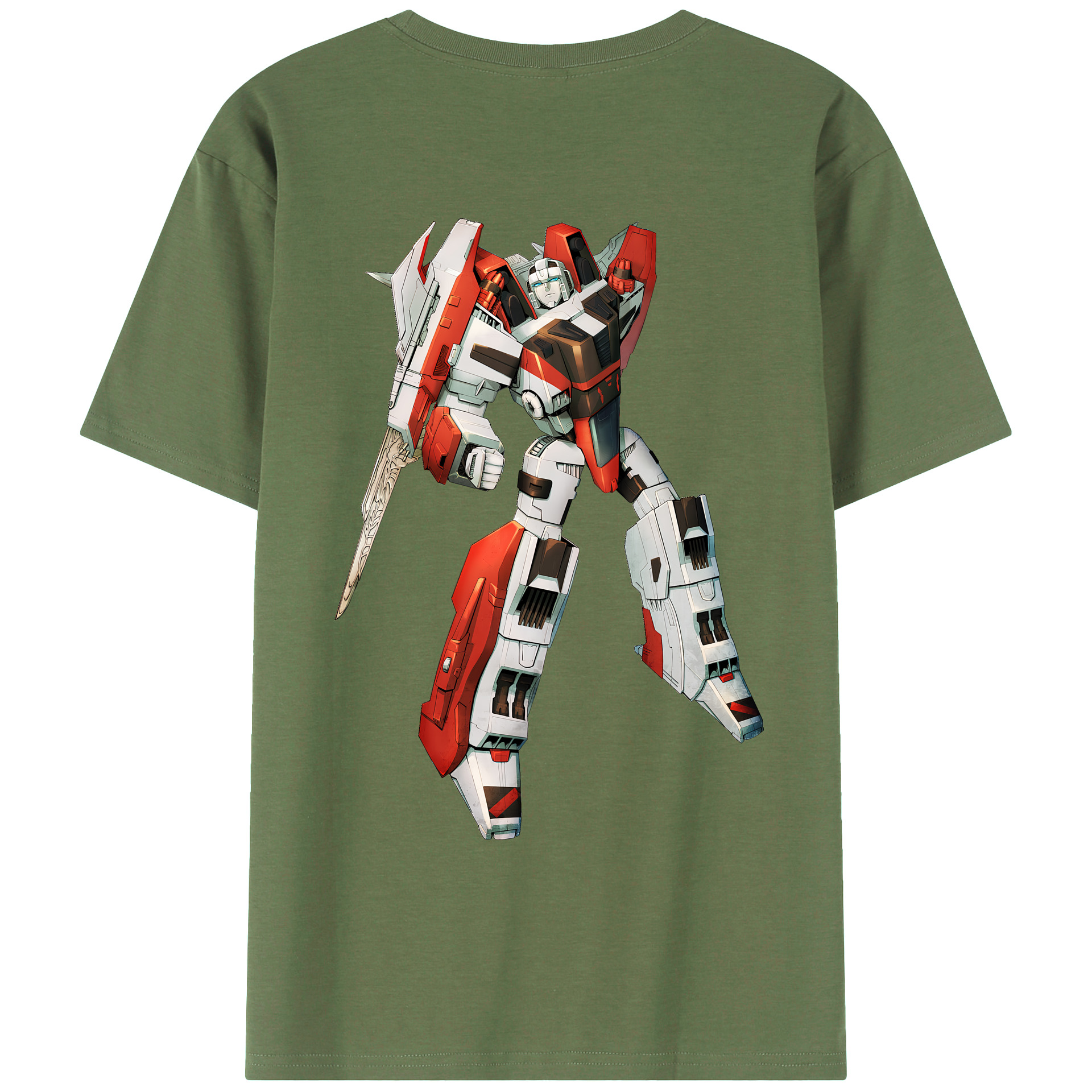 （画像用） Transformers トランスフォーマー 綿100％ メンズ半袖Tシャツ（バックプリント） 通気性